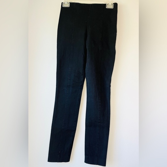 🏷️ 2/$20 Club Monaco Gold Detail Black Skinny Trousers - Picture 1 of 8